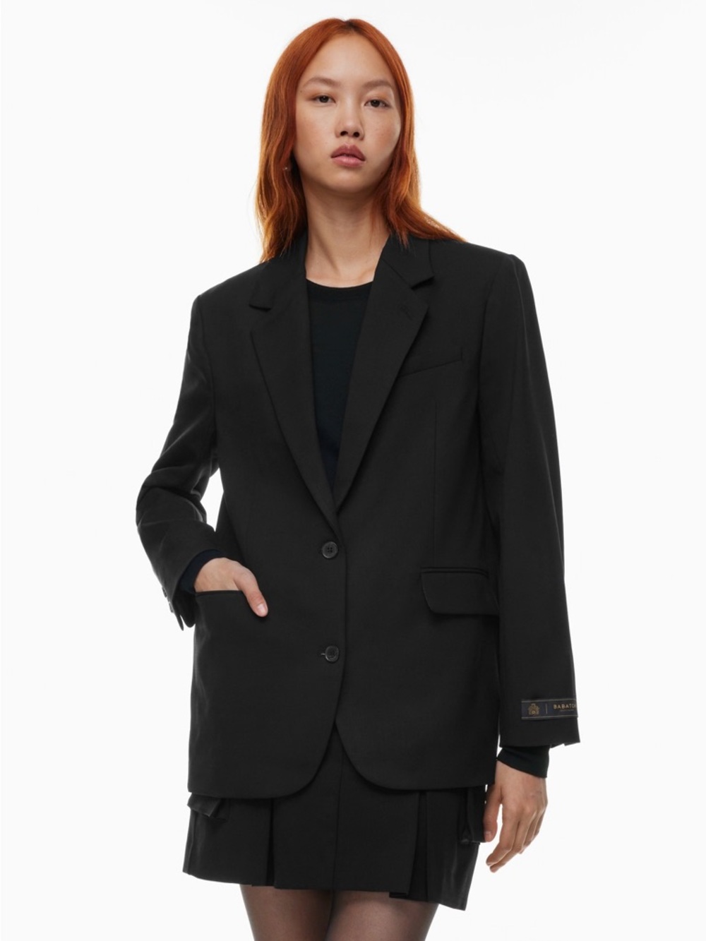 NWT Babaton New Agency Blazer in Coffee Bean Brown Size Small Aritzia #102284 - Picture 9 of 11